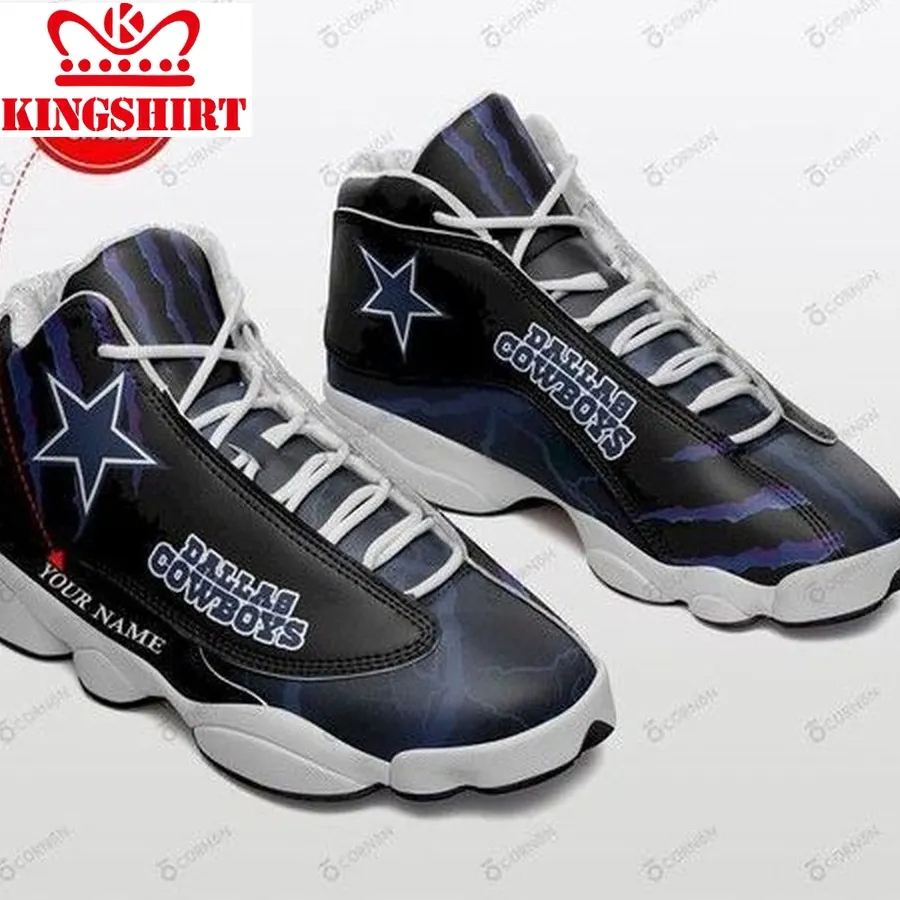 Dallas Cowboys Personalized Tennis Shoes Air Jd13 Sneakers For Fan