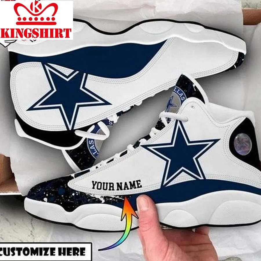 Dallas Cowboys Sneakers Personalized Aj 13 Running Shoes For Fan