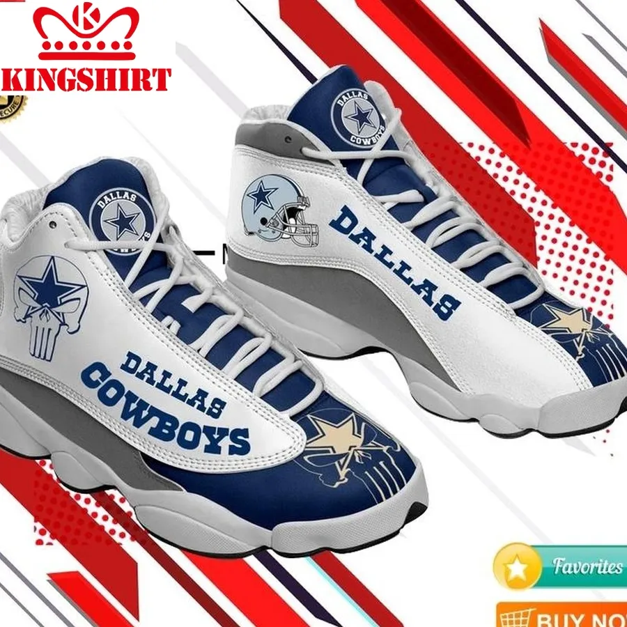 Dallas Cowboys Team Sneakers Football Team Jordan 13 Shoes