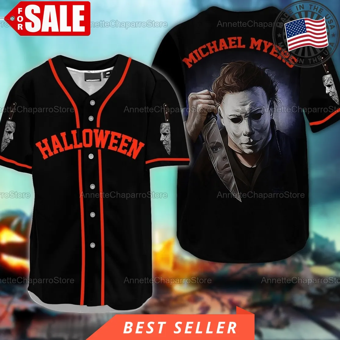 Halloween Michael Myers Horror Horror Baseball Jersey