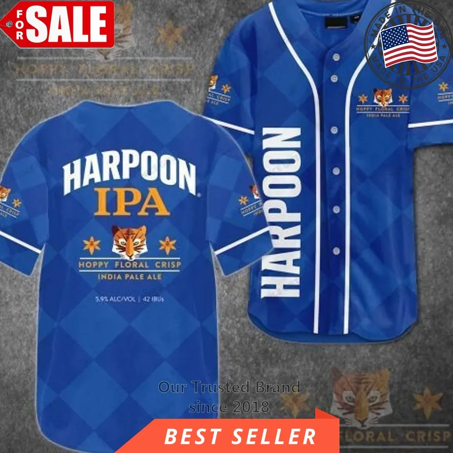Harpoon Ipa Baseball Jersey Shirt