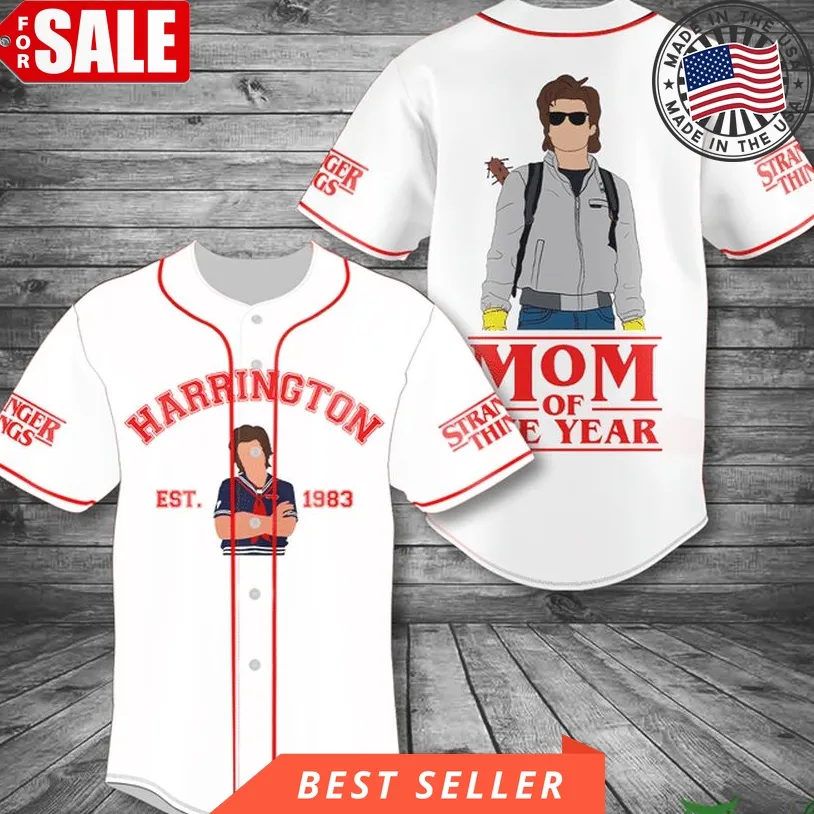 Harrington 1983 Mom Of The Year Stranger Things Baseball Jersey Shirt