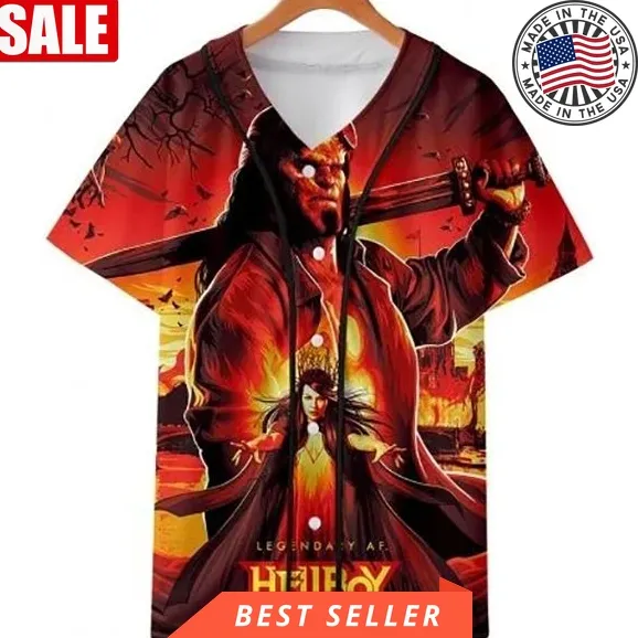 Hellboy New Trendy Cool 4 Gift For Lover Baseball Jersey