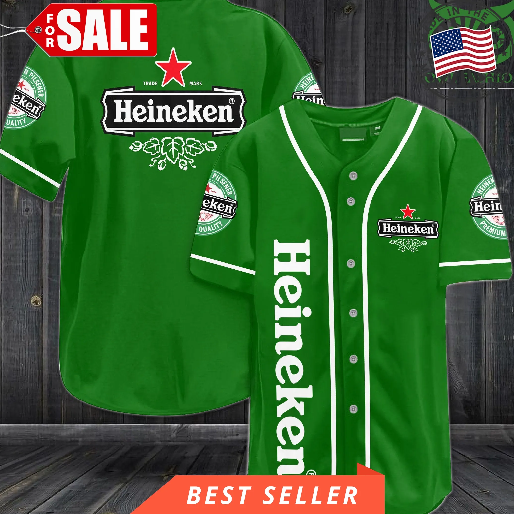 Heneiken Signature Baseball Jersey Shirt