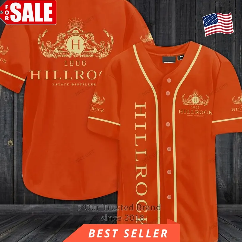 Hillrock Orange Baseball Jersey