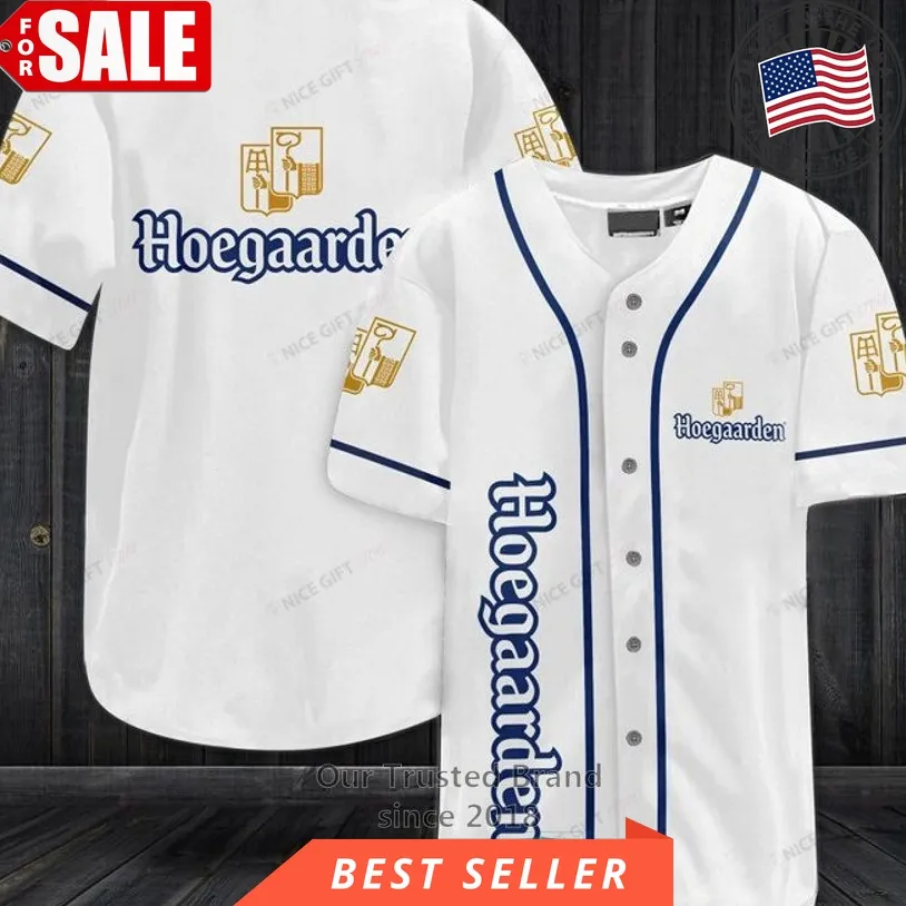 Hoegaarden White Baseball Jersey