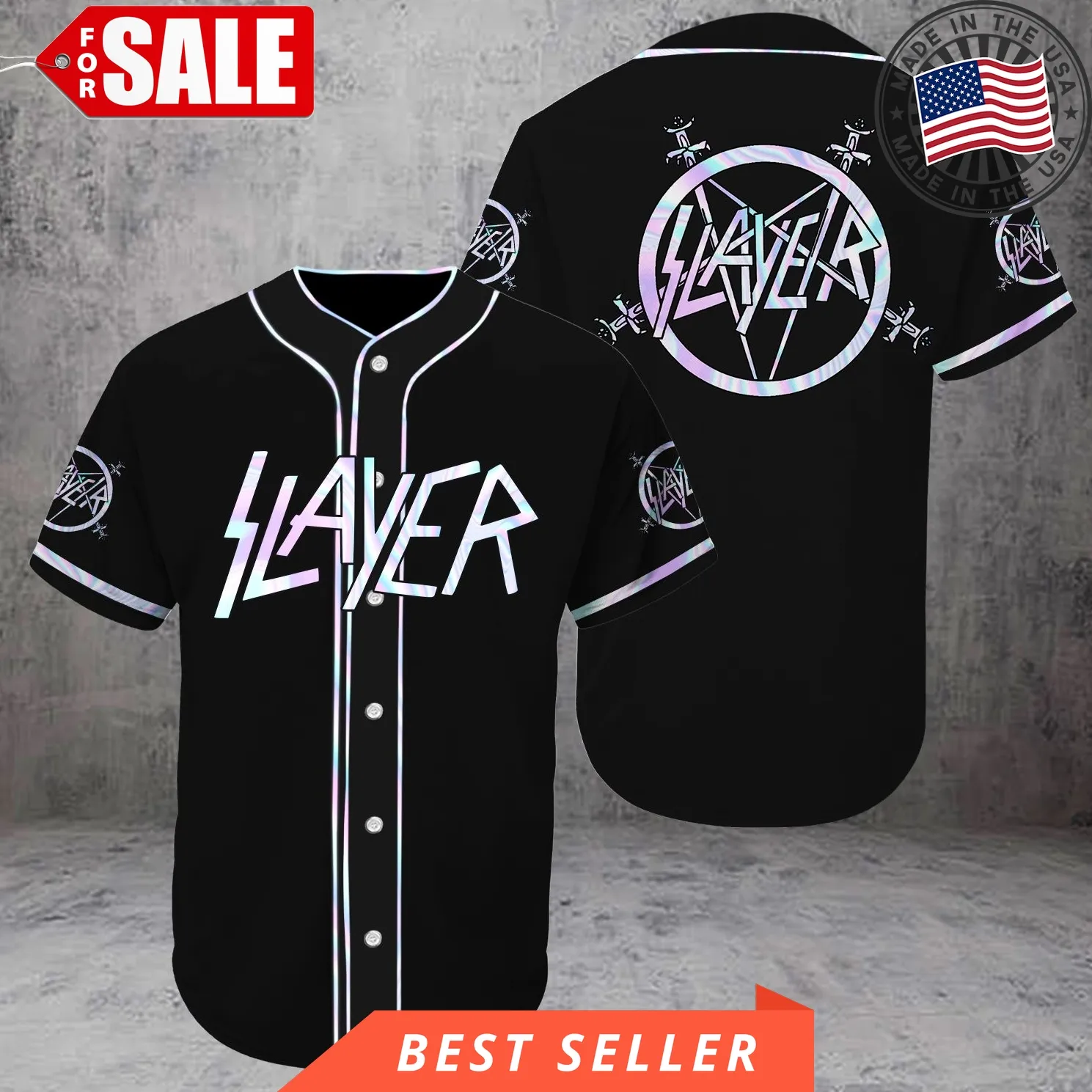 Holo Slayer Baseball Tee Jersey Shirt Unisex Men Women