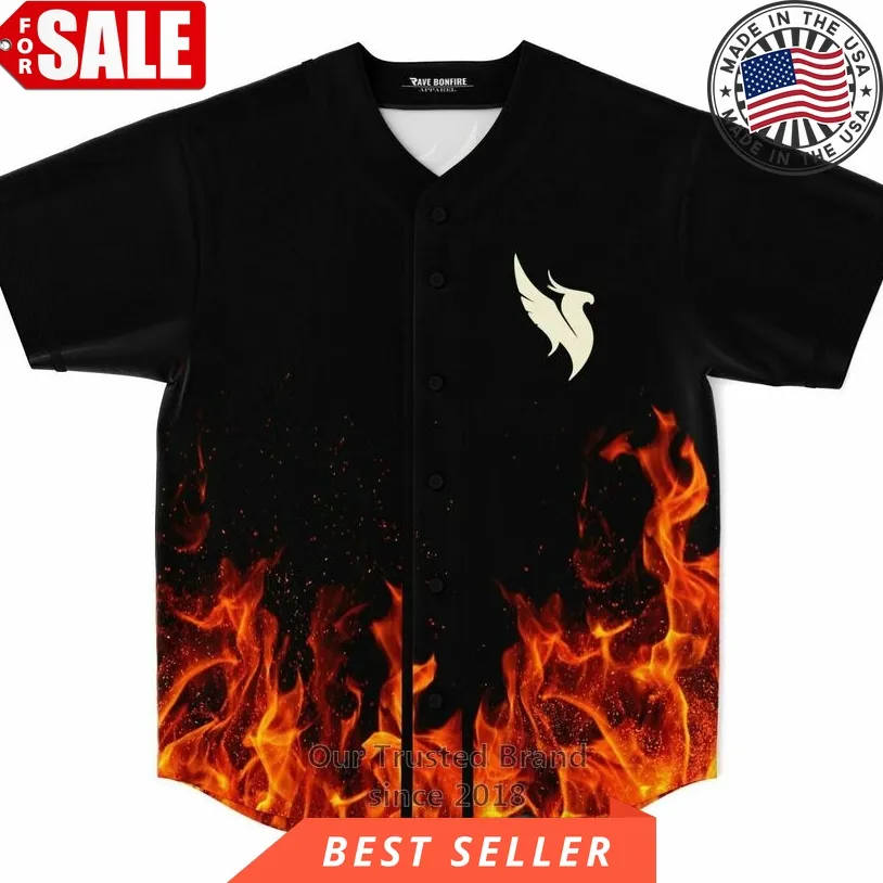 Illenium Phoenix Fire Black Baseball Jersey