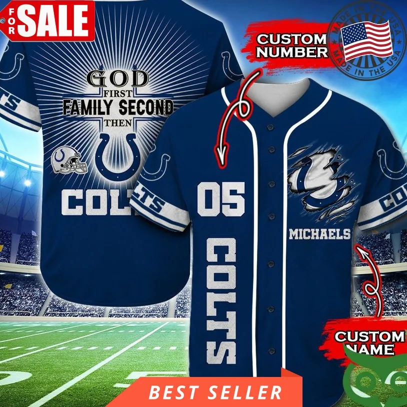 Indianapolis Colts Baseball Jersey Luxury Nfl Custom Name Number