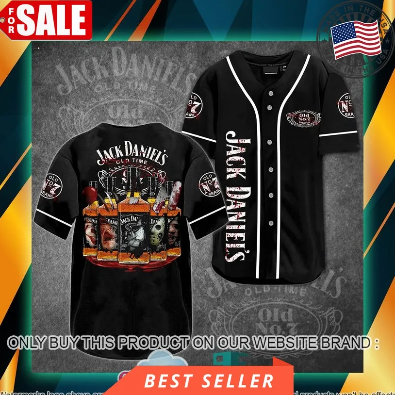 Jack Daniel's Old Time Horror Characters Baseball Jersey