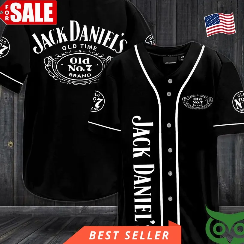 Jack Daniels Old Time Whiskey Baseball Jersey Shirt