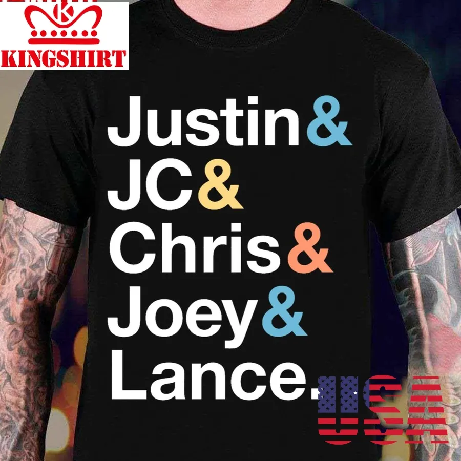 Nsync Names And Ampersand Style Fitted Scoop Unisex T Shirt