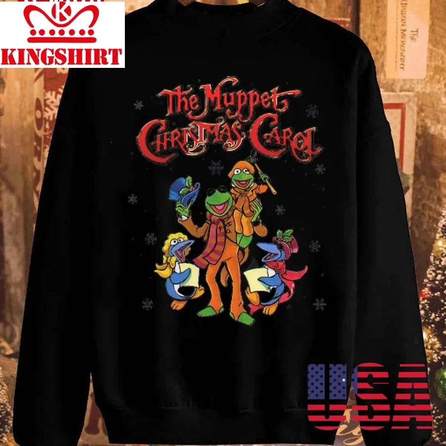 Retro 90S The Muppet Christmas Carol Characters Group Sweatshirt