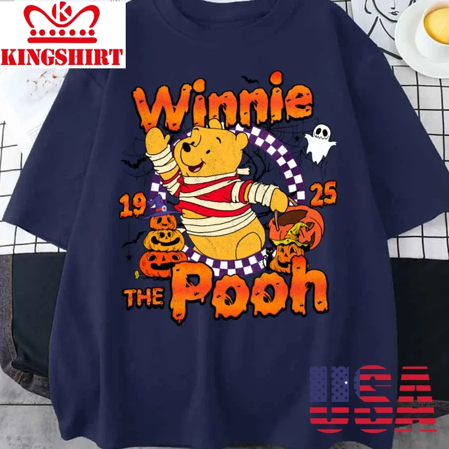 Retro Disney Halloween Winnie The Pooh Unisex T Shirt