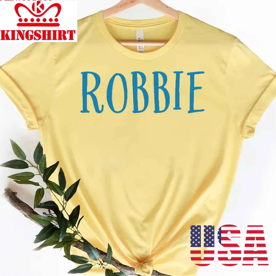 Robbie Premium Blue Logo Unisex T Shirt