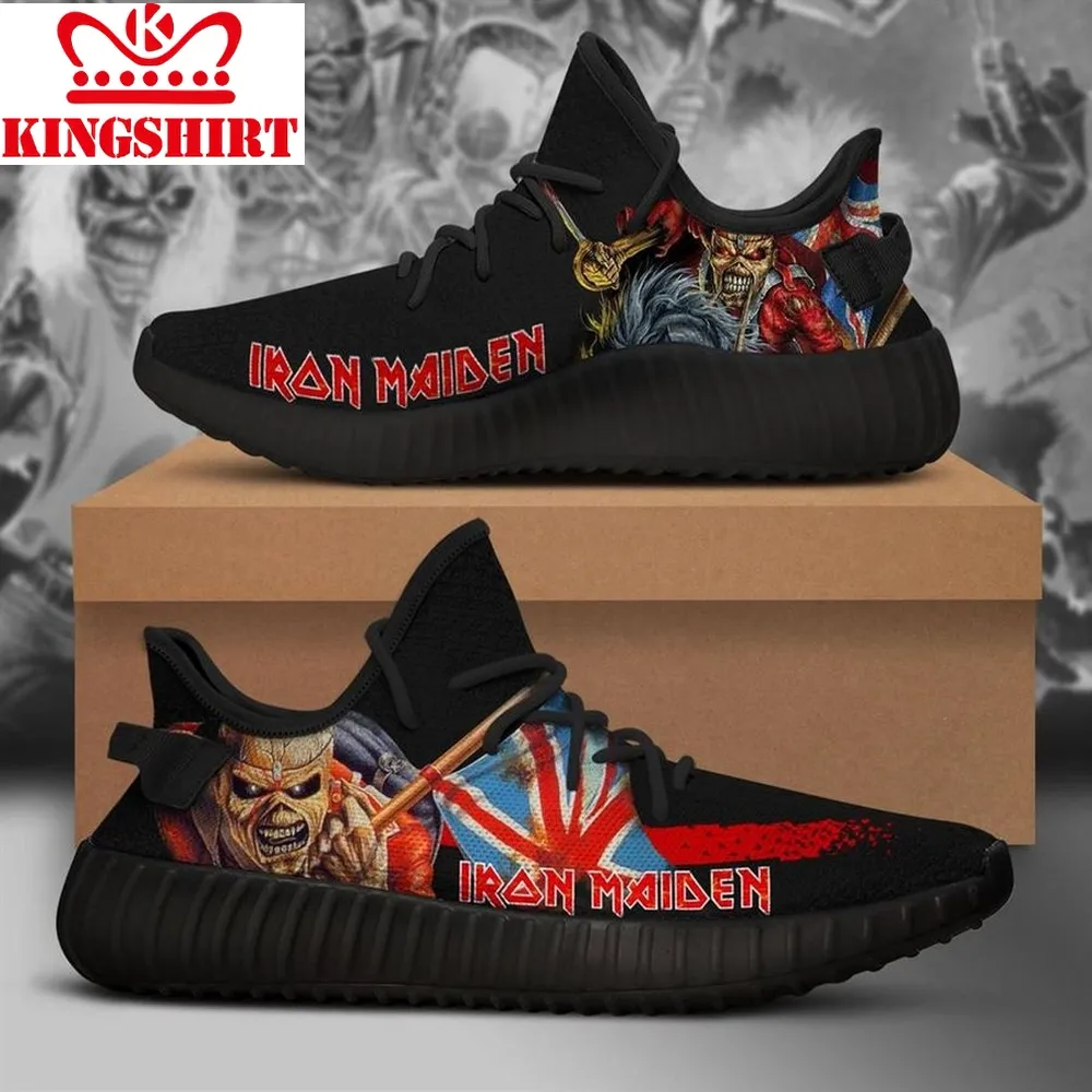 Trendding Iron Maiden Tropper Band Runing Yeezy Sneakers Shoes
