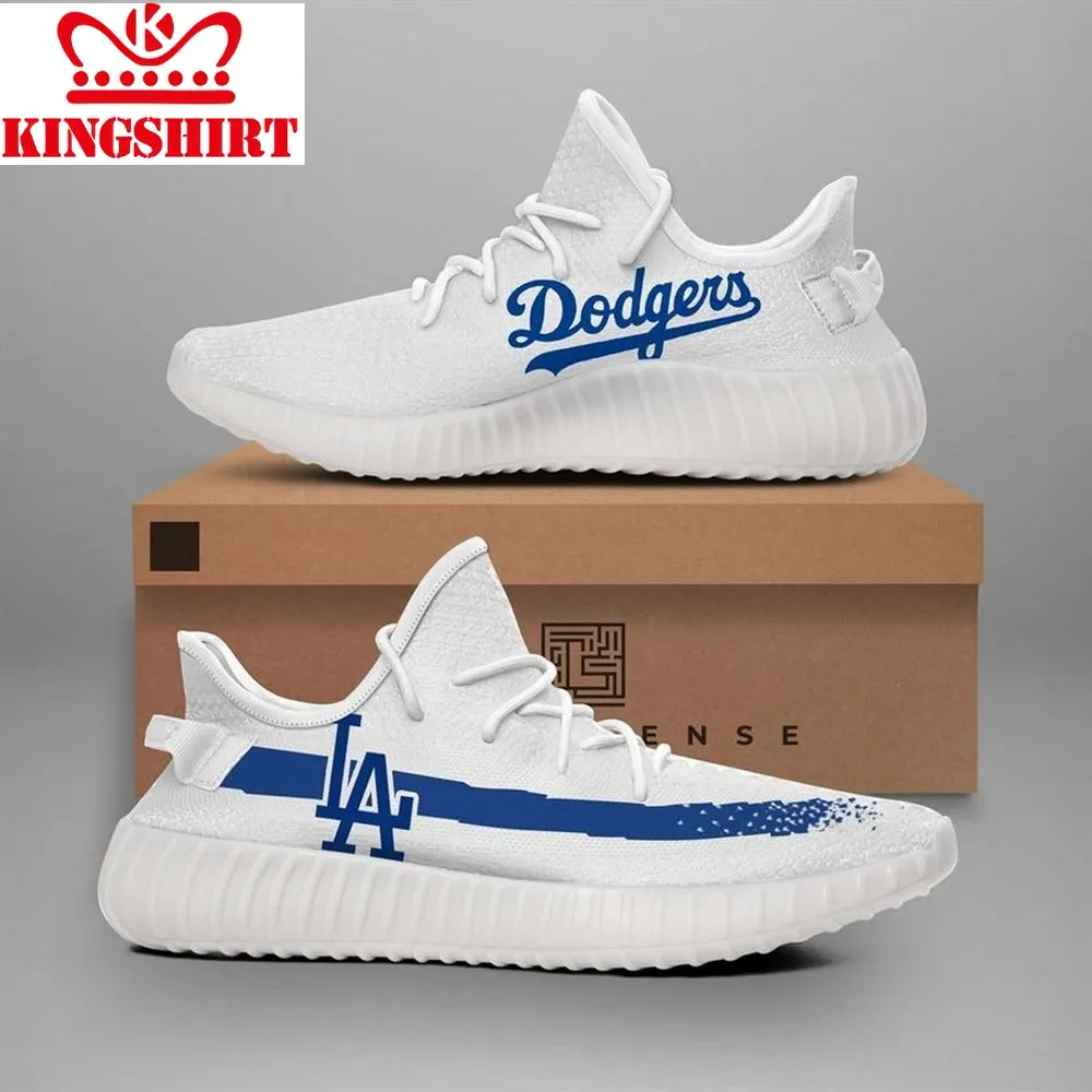 Trendding Los Angeles Dodgers Mlb Teams Runing Yeezy Sneakers Shoes