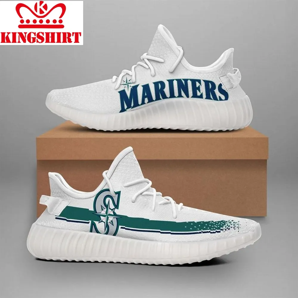 Trendding Seattle Mariners Mlb Teams Runing Yeezy Sneakers Shoes