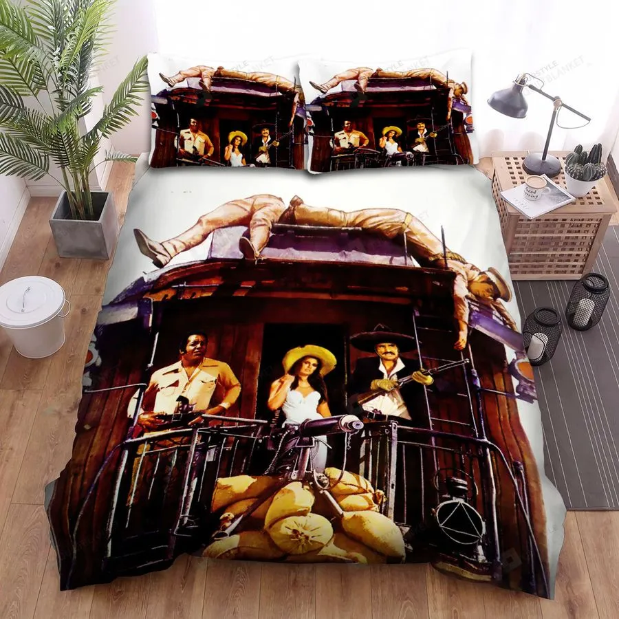 100 Rifles (1969) Theater Movie Poster Bed Sheets Spread Comforter Duvet Cover Bedding Sets