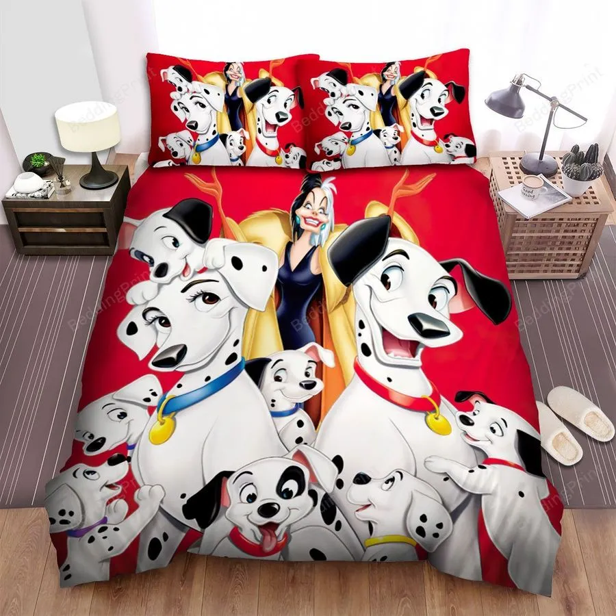 101 Dalmatians Movie Poster Bed Sheets Spread Comforter Duvet Cover Bedding Sets