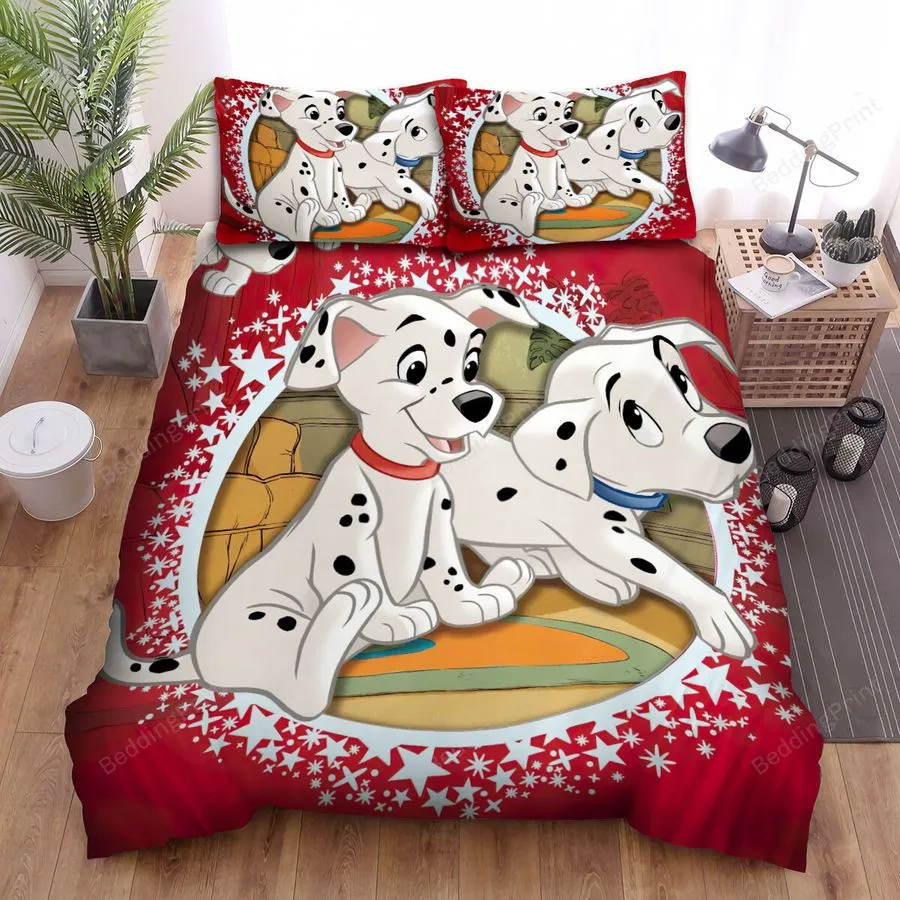 101 Dalmatians Sparkly Bed Sheets Spread Comforter Duvet Cover Bedding Sets