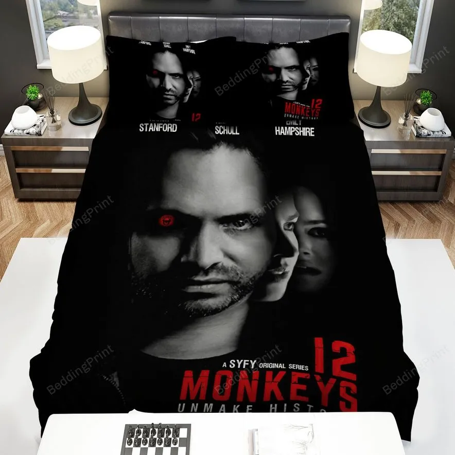 12 Monkeys (20152018) A Syfy Original Serries Movie Poster Bed Sheets Spread Comforter Duvet Cover Bedding Sets