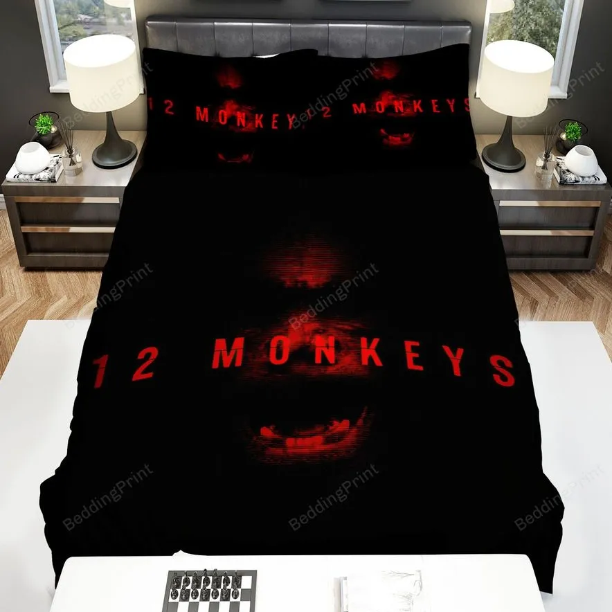 12 Monkeys (20152018) Angry Movie Poster Bed Sheets Spread Comforter Duvet Cover Bedding Sets