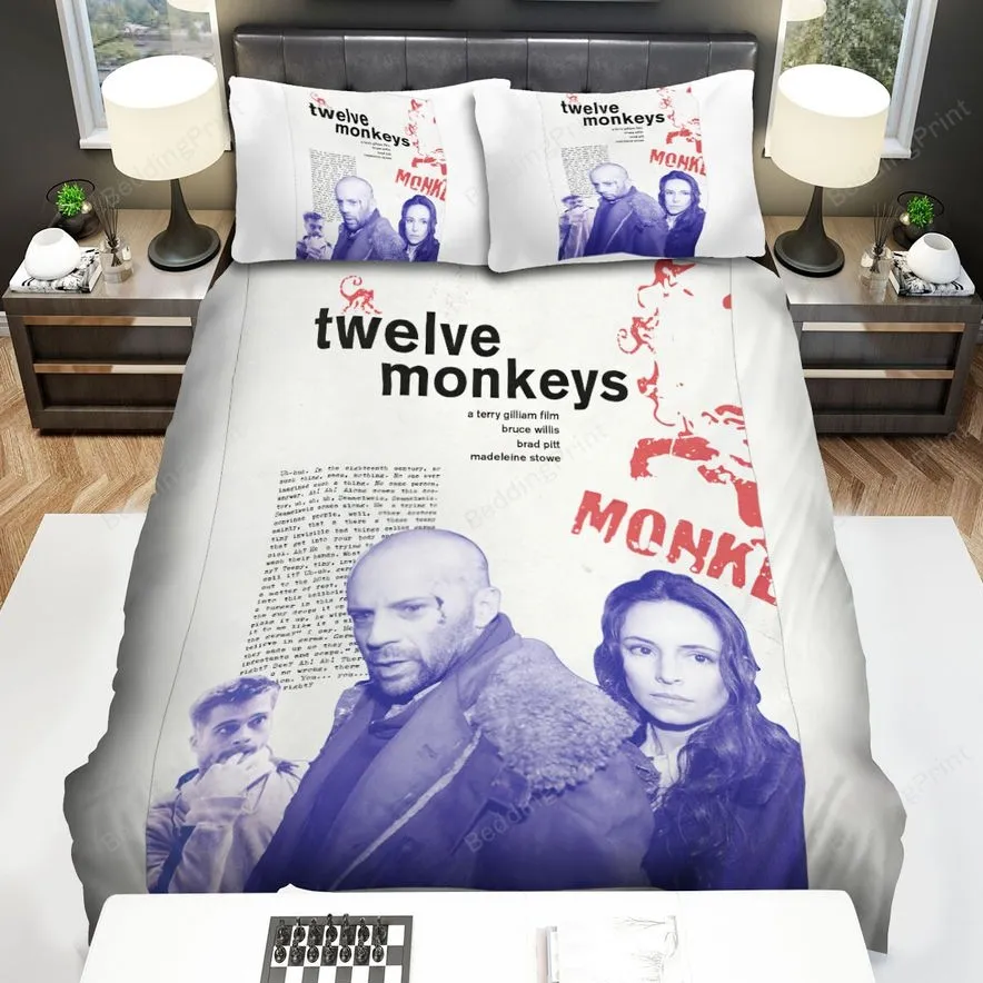 12 Monkeys (20152018) Article Movie Poster Bed Sheets Spread Comforter Duvet Cover Bedding Sets