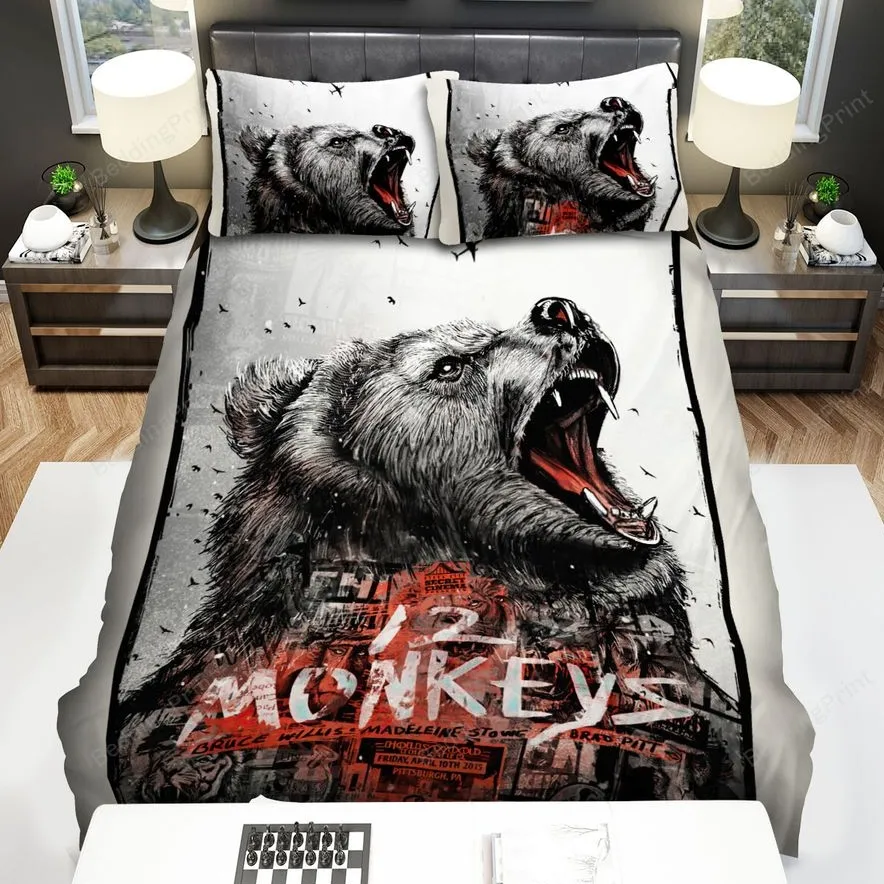12 Monkeys (20152018) Bear Movie Poster Bed Sheets Spread Comforter Duvet Cover Bedding Sets