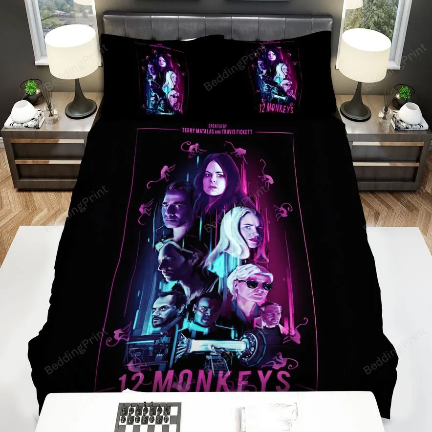12 Monkeys (20152018) Created By Terry Matalas And Travis Fickett Movie Poster Bed Sheets Spread Comforter Duvet Cover Bedding Sets