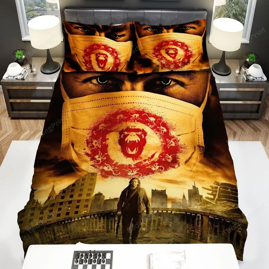 12 Monkeys (20152018) Gauze Mask Movie Poster Bed Sheets Spread Comforter Duvet Cover Bedding Sets