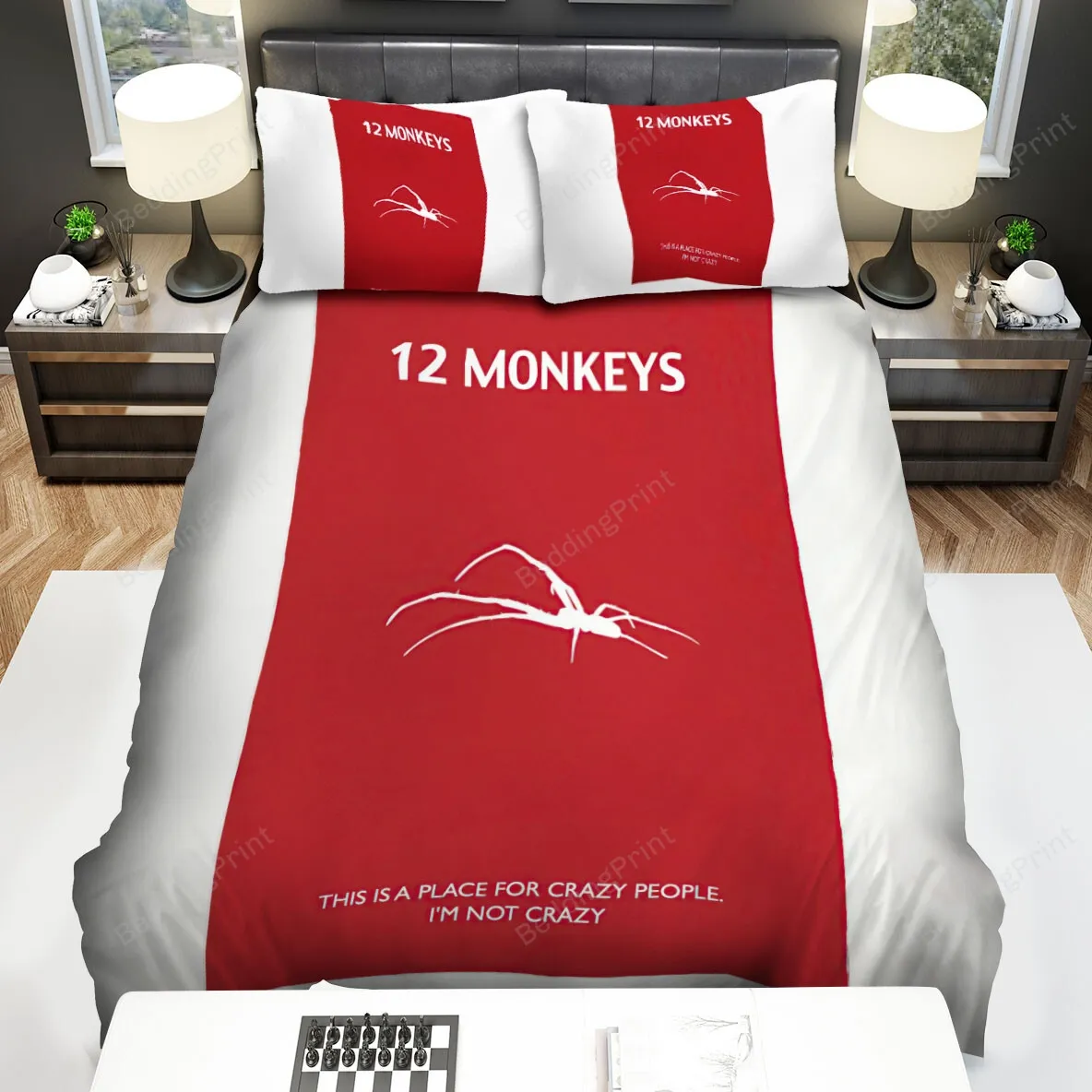 12 Monkeys (20152018) This Is A Place Forr Crazy People Movie Poster Bed Sheets Spread Comforter Duvet Cover Bedding Sets