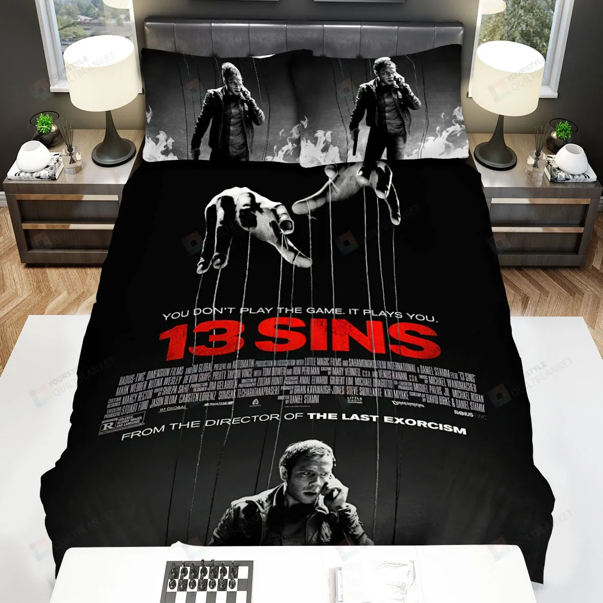 13 Sins You Don't Play The Game It's Play You Movie Poster Bed Sheets Spread Comforter Duvet Cover Bedding Sets
