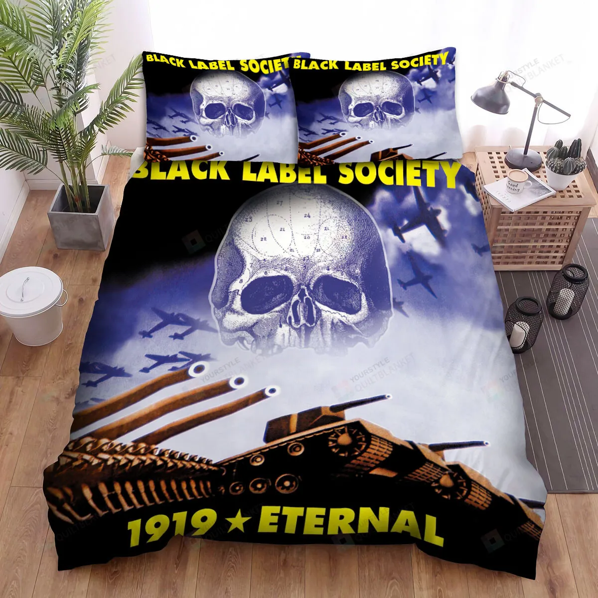 1919 Eternal Black Label Society Bed Sheets Spread Comforter Duvet Cover Bedding Sets