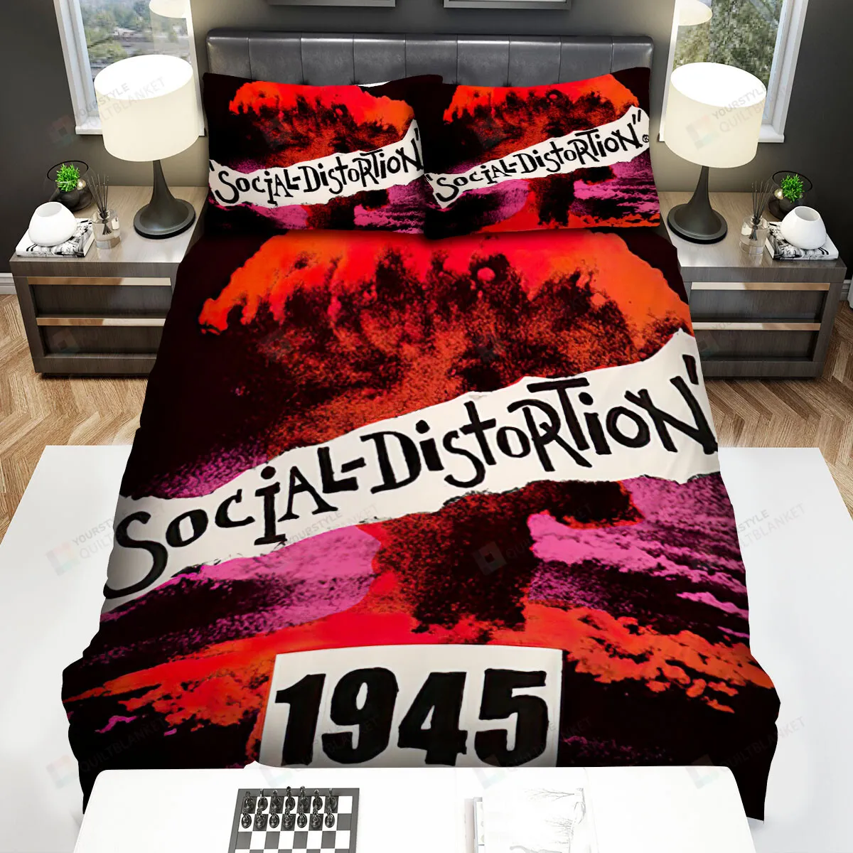 1945 Social Distortion Bed Sheets Spread Comforter Duvet Cover Bedding Sets