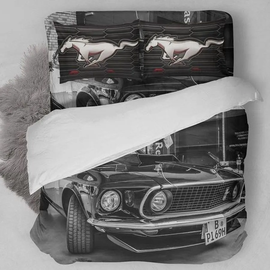 1969 Ford Mustang Bedding Set Duvet Cover Set