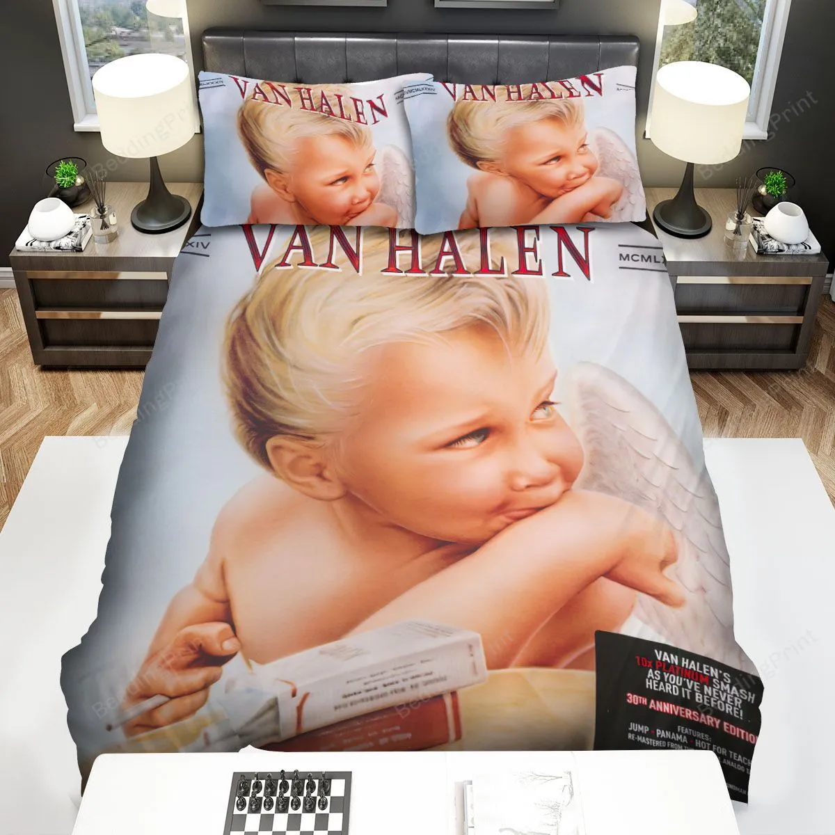 1984 Album Van Halen Bed Sheets Spread Comforter Duvet Cover Bedding Sets