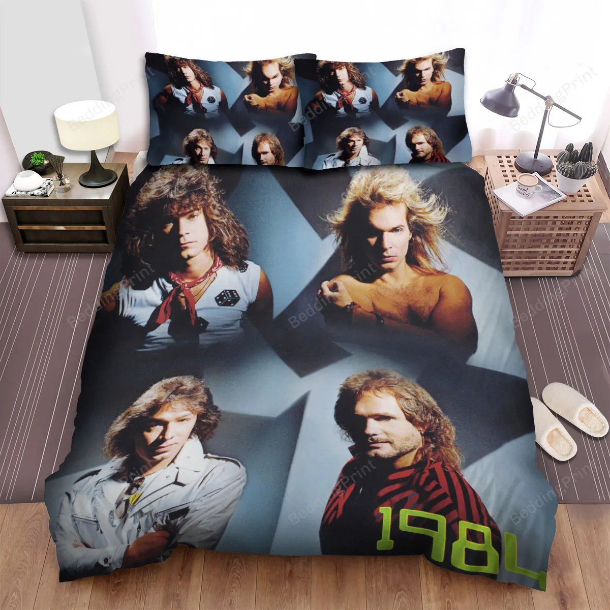 1984 Van Halen Band Bed Sheets Spread Duvet Cover Bedding Sets