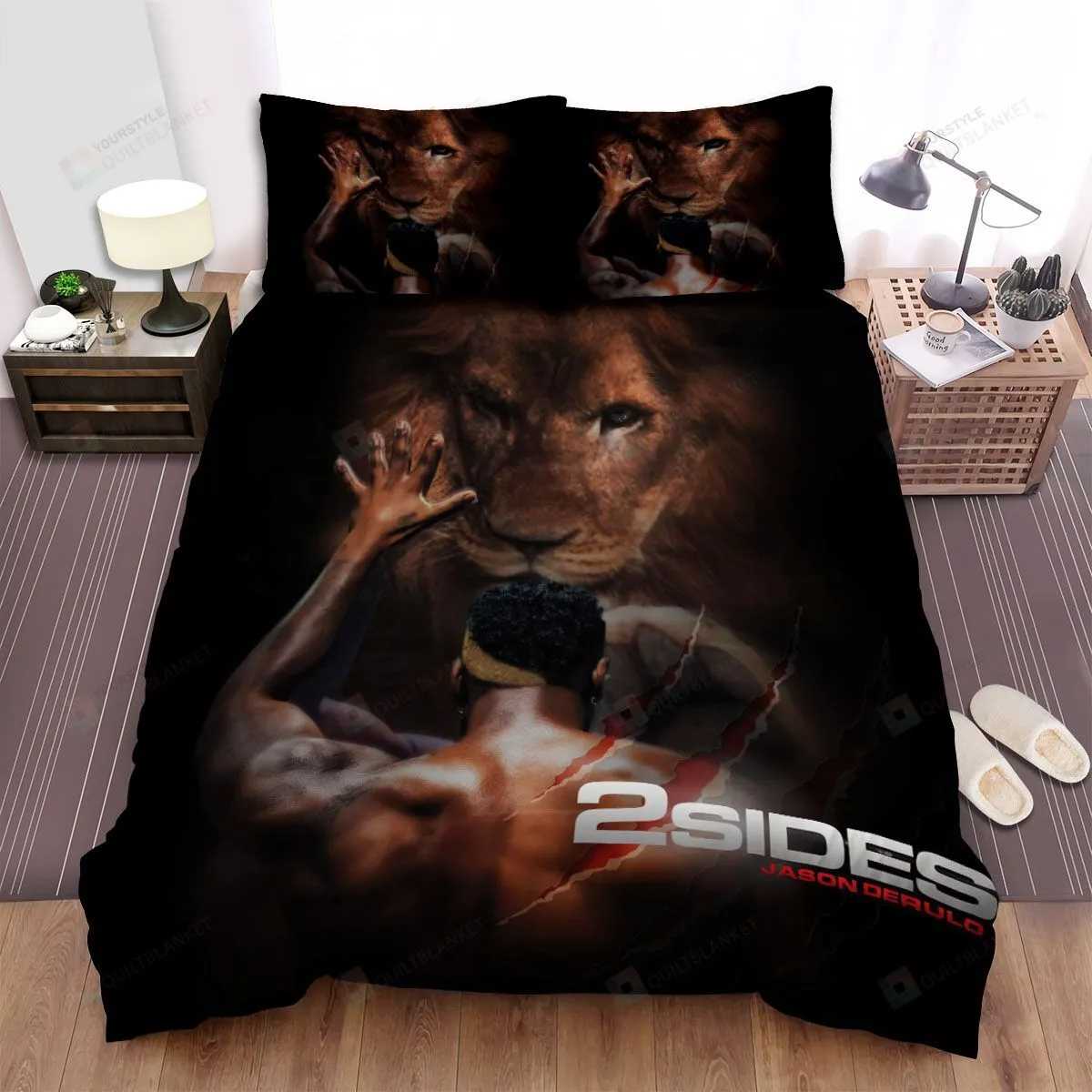 2 Sides 2 Jason Derulo Bed Sheets Spread Comforter Duvet Cover Bedding Sets