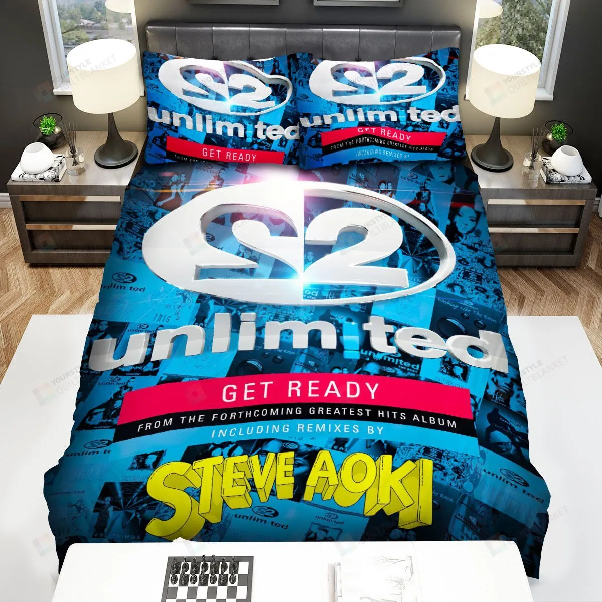 2 Unlimited Get Ready Art Bed Sheets Spread Comforter Duvet Cover Bedding Sets