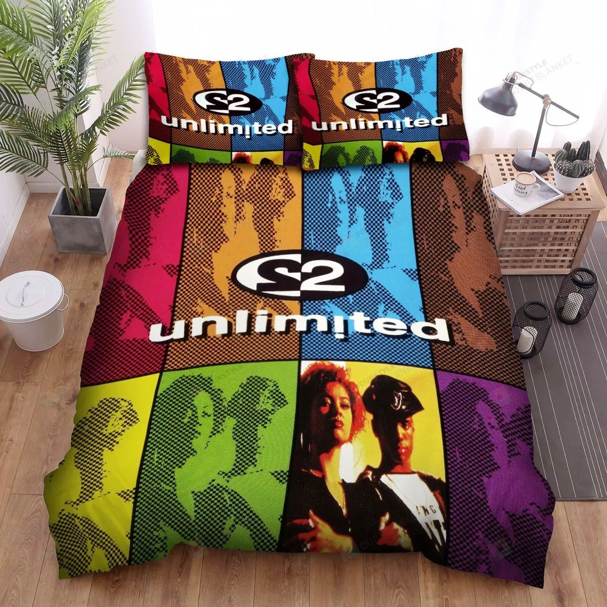 2 Unlimited Get Ready Colorful Bed Sheets Spread Comforter Duvet Cover Bedding Sets
