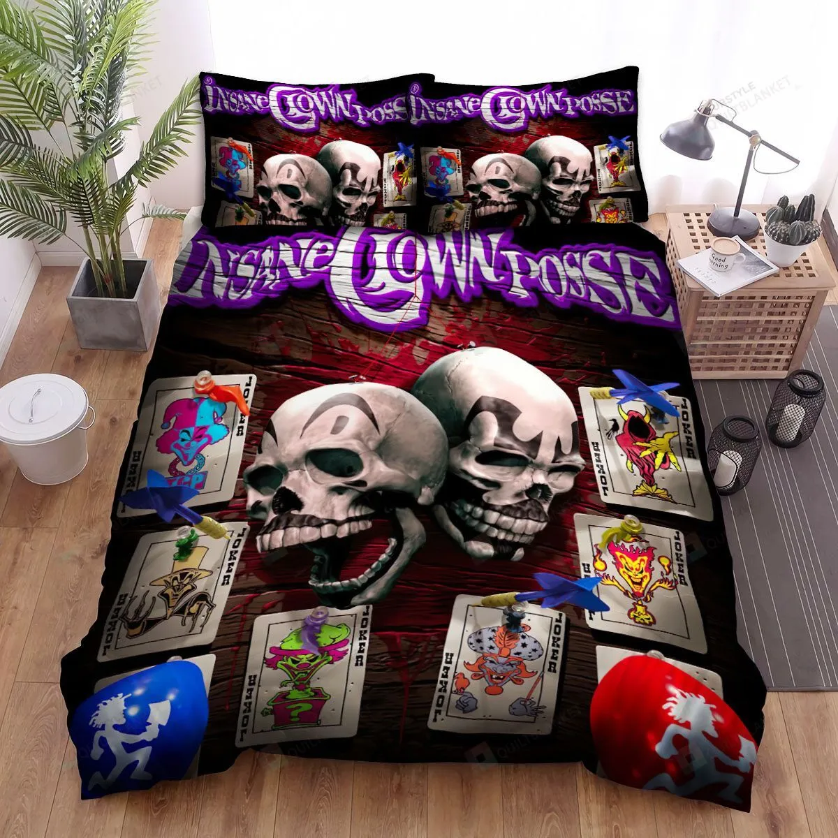 2000S Insane Clown Posse Bed Sheets Spread Comforter Duvet Cover Bedding Sets
