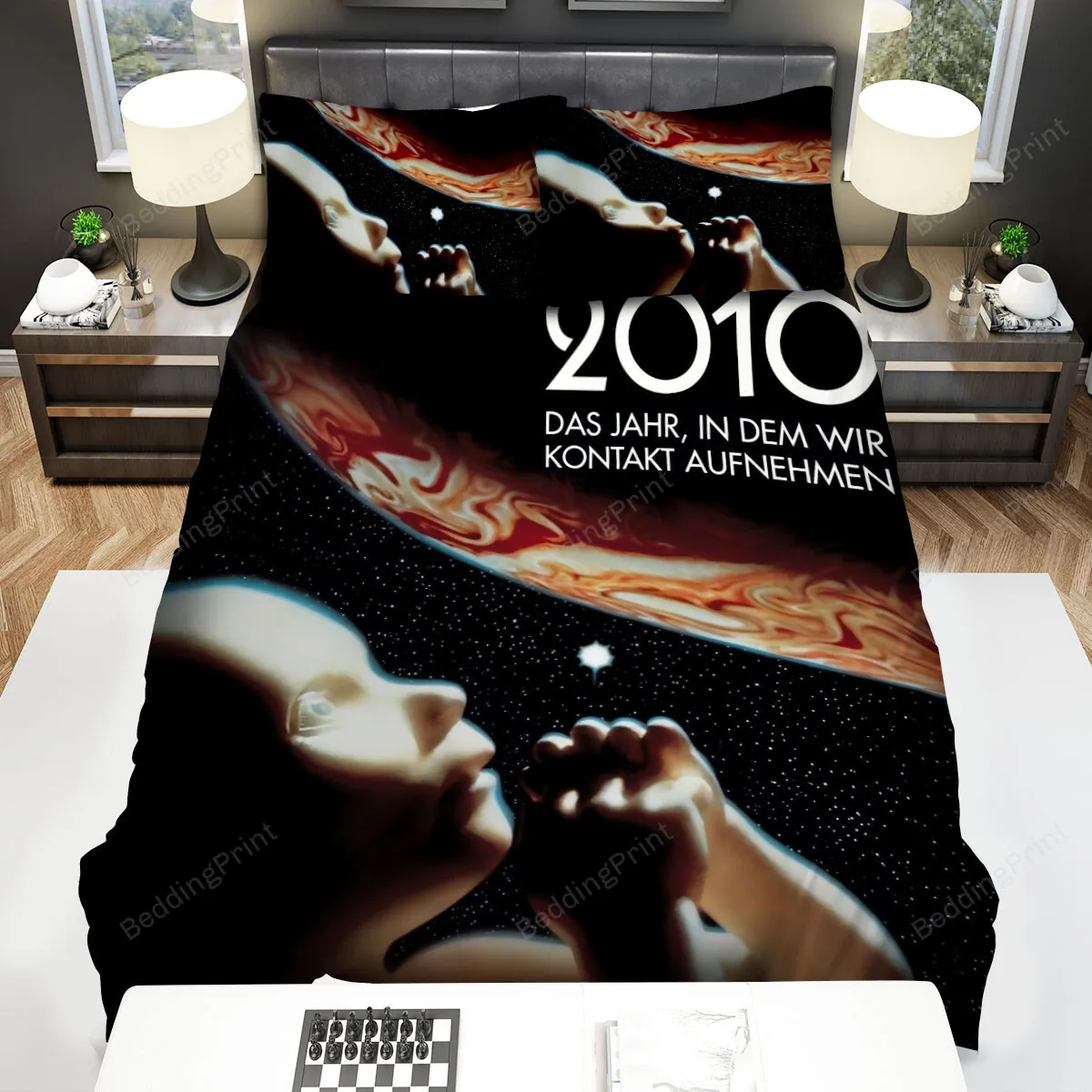 2010 The Year We Make Contact Movie Poster 3 Bed Sheets Spread Comforter Duvet Cover Bedding Sets