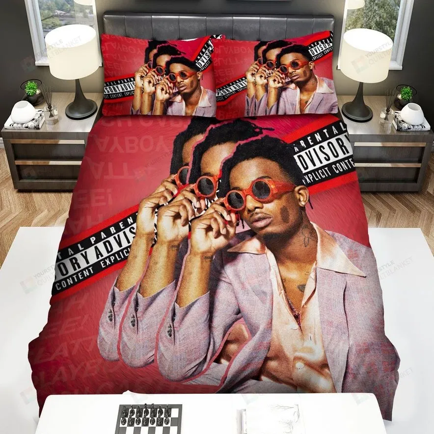 21 Savage In Suit And Red Sunglasses Bed Sheets Spread Comforter Duvet Cover Bedding Sets