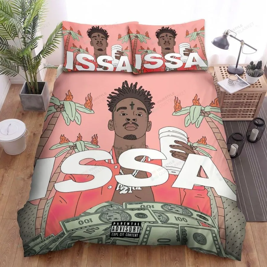21 Savage Issa Bed Sheets Spread Comforter Duvet Cover Bedding Sets