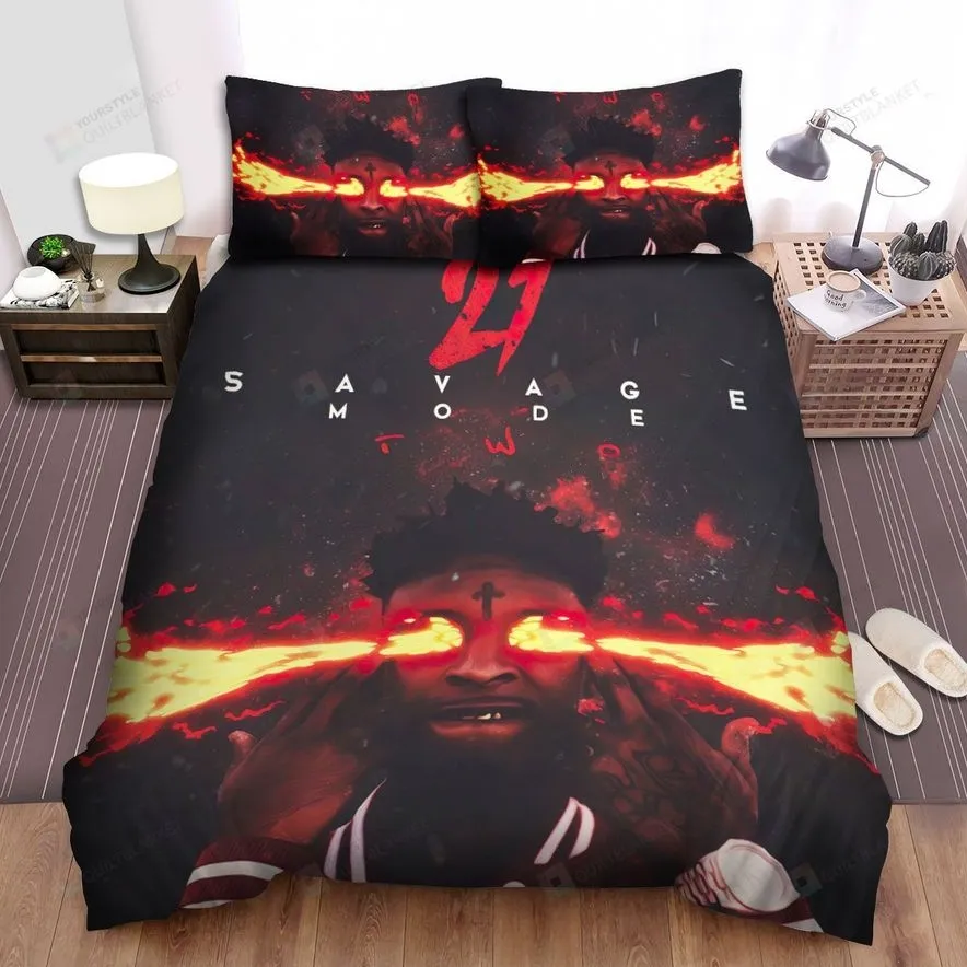 21 Savage Savage Mode 2 Digital Art Bed Sheets Spread Comforter Duvet Cover Bedding Sets