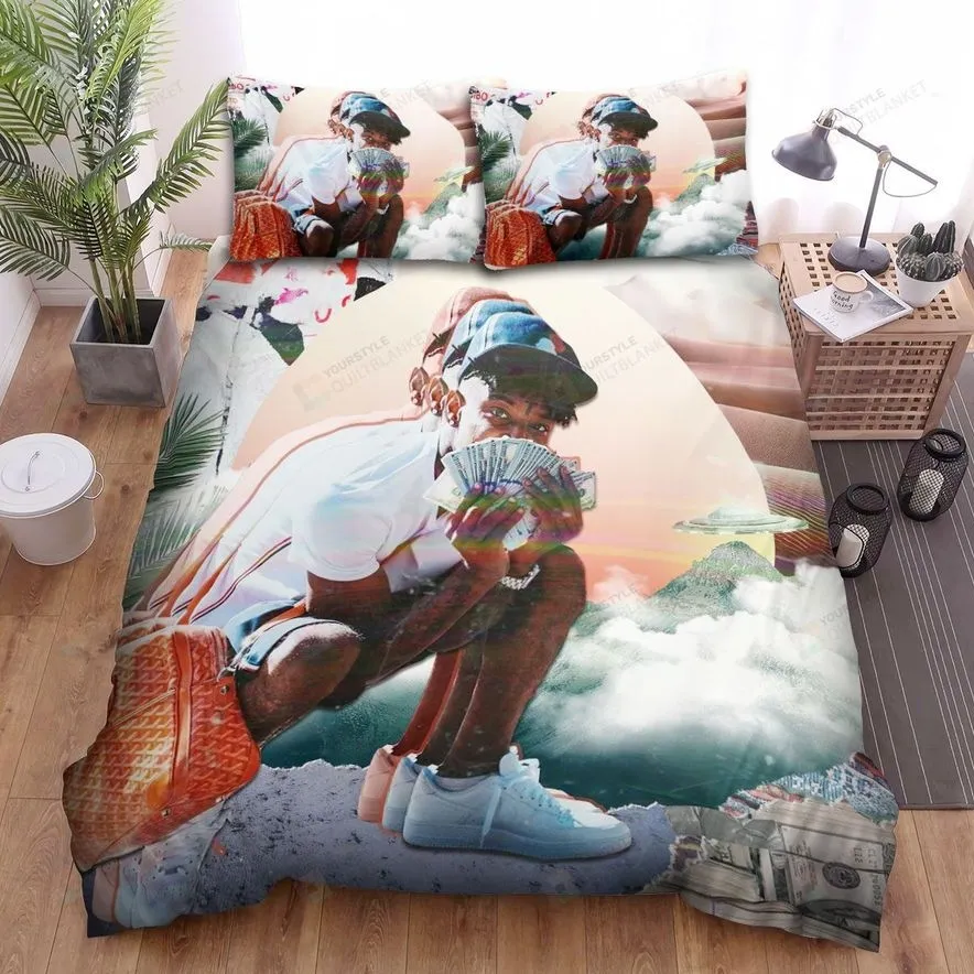 21 Savage With Ufo Plate And The Cloud Bed Sheets Spread Comforter Duvet Cover Bedding Sets