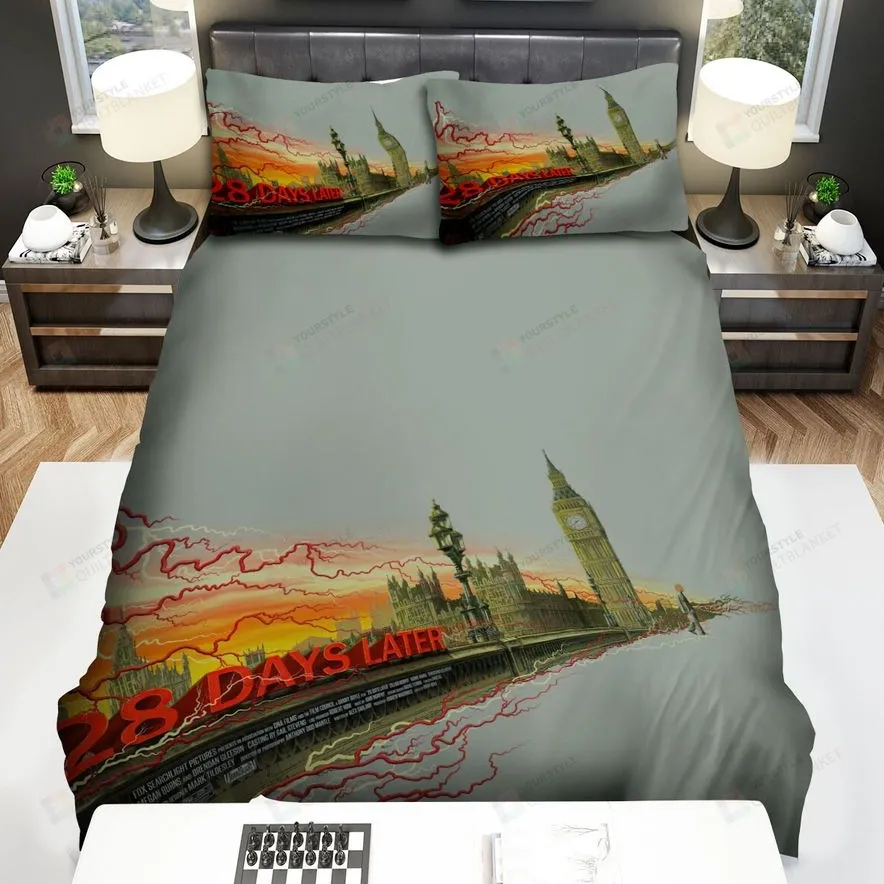 28 Days Later Movie Big Ben Tower Photo Bed Sheets Spread Comforter Duvet Cover Bedding Sets