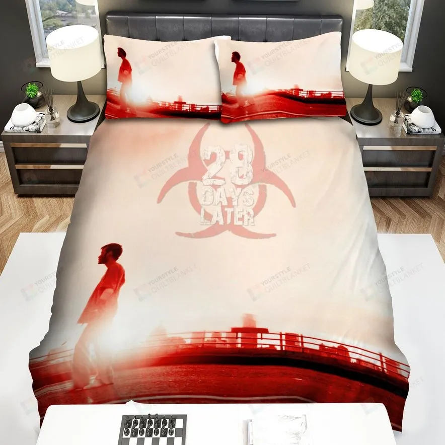 28 Days Later Movie Lonely Image Bed Sheets Spread Comforter Duvet Cover Bedding Sets