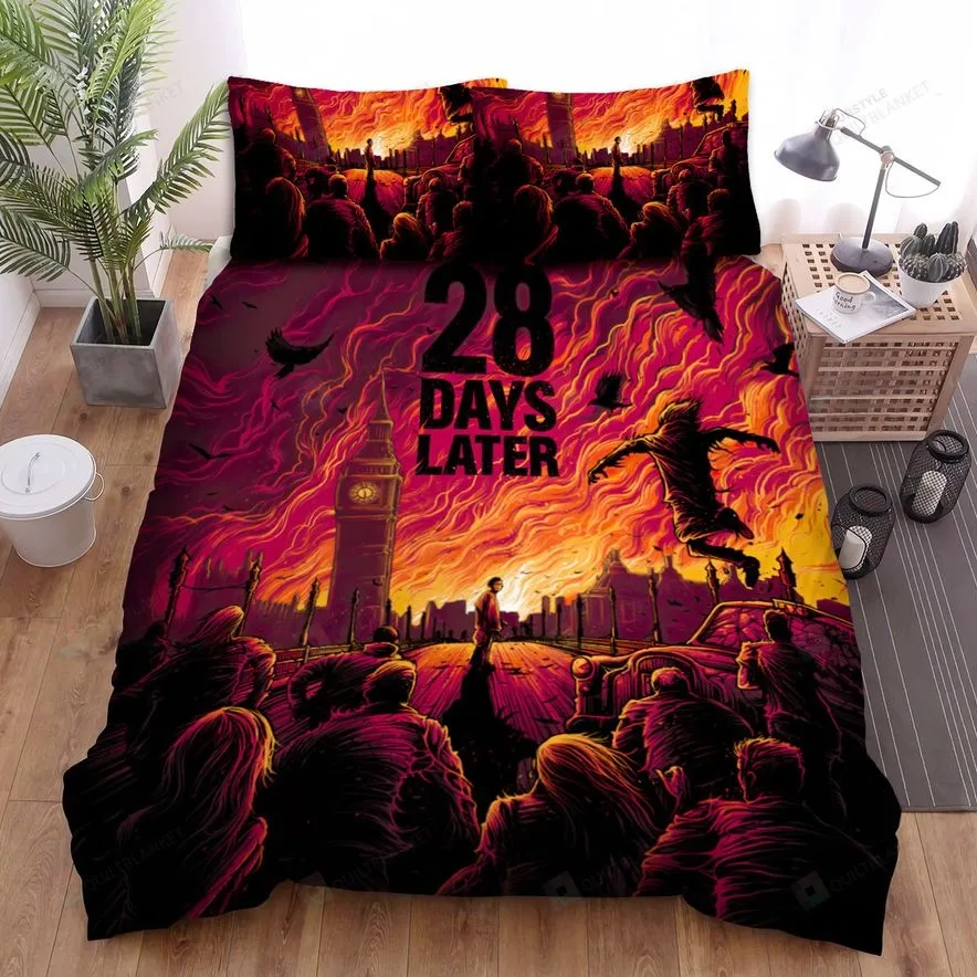 28 Days Later Movie Poster Vi Photo Bed Sheets Spread Comforter Duvet Cover Bedding Sets